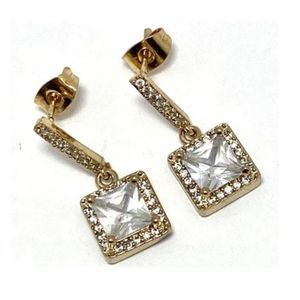 1.80 ctw White Sapphire Earrings